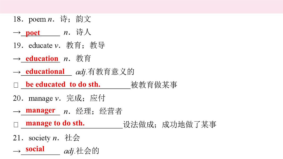 九年级英语中考一轮复习课件　Units 1－2第7页