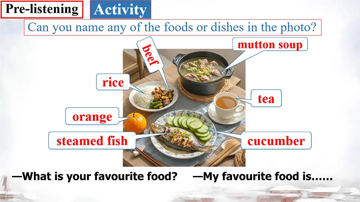 初中 英语 人教版（2024） 七年级下册（2024）Unit 4 Eat Well Section A 课件第4页