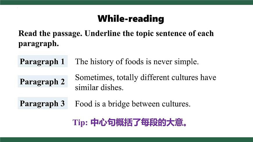 外研版（2024）英语七年级下册 Unit 3 Food matters Reading for writing(课件）第6页