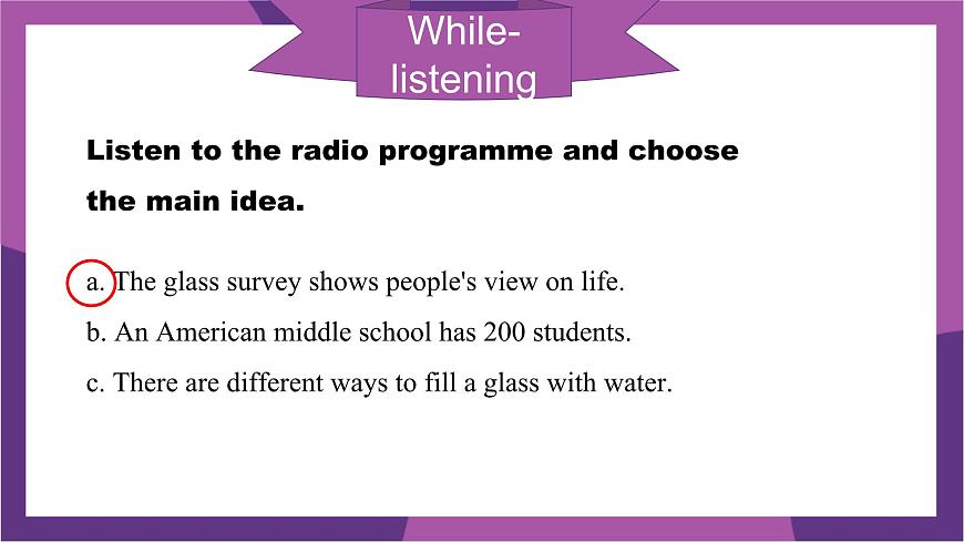 2025外研版7年级下册  Unit 1 Developing ideas—Listening and speaking 课件PPT第5页