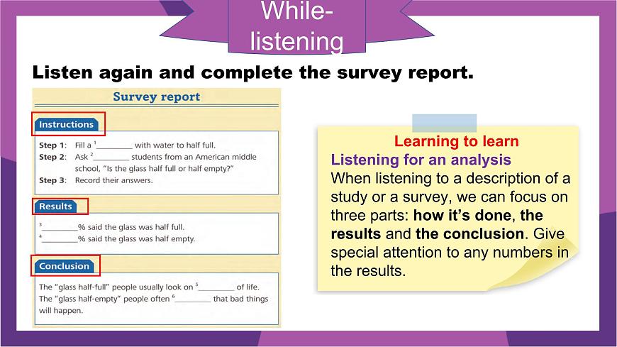 2025外研版7年级下册  Unit 1 Developing ideas—Listening and speaking 课件PPT第8页