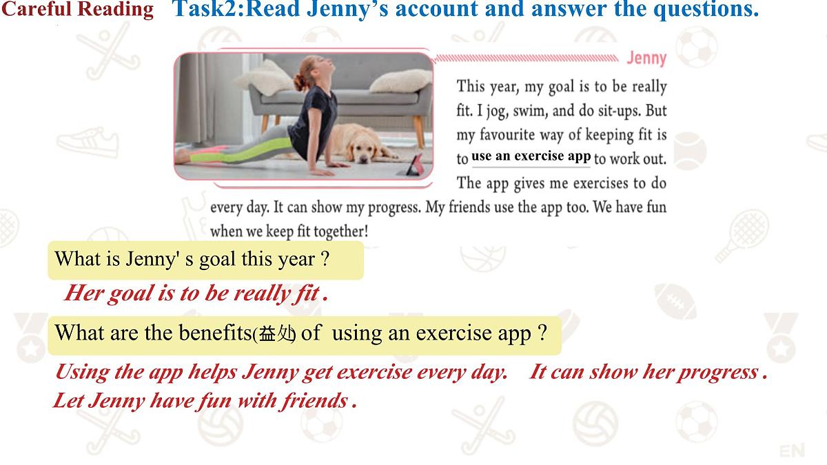 初中  英语  人教版（2024） 七年级下册Unit 3 Keep Fit Section B课件第7页