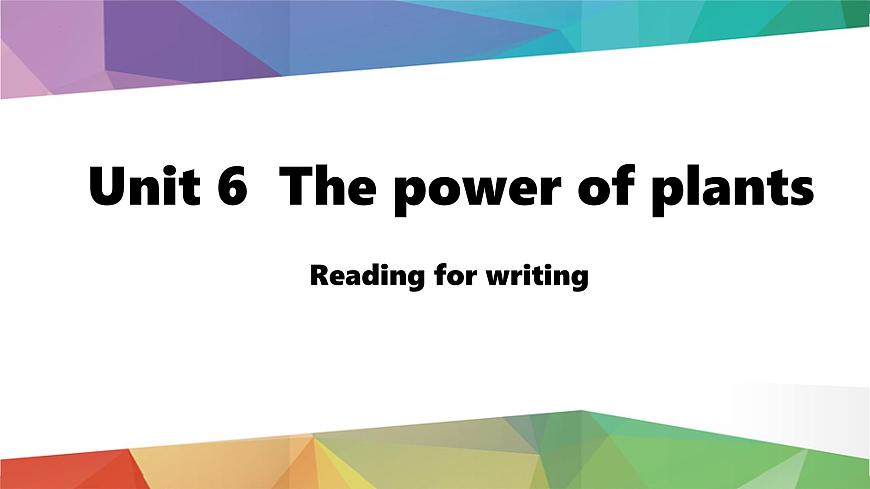 新外研版初中英语七上Unit6 Lesson 4 Reading for writing课件第1页