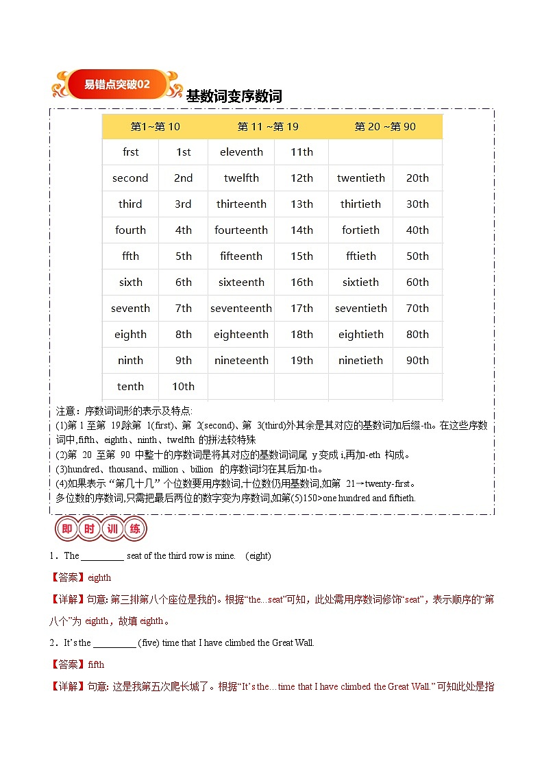 易错点07 单词拼写(八大易错点 易错通关练) -备战2025年中考英语考试易错题（上海专用）解析版第3页
