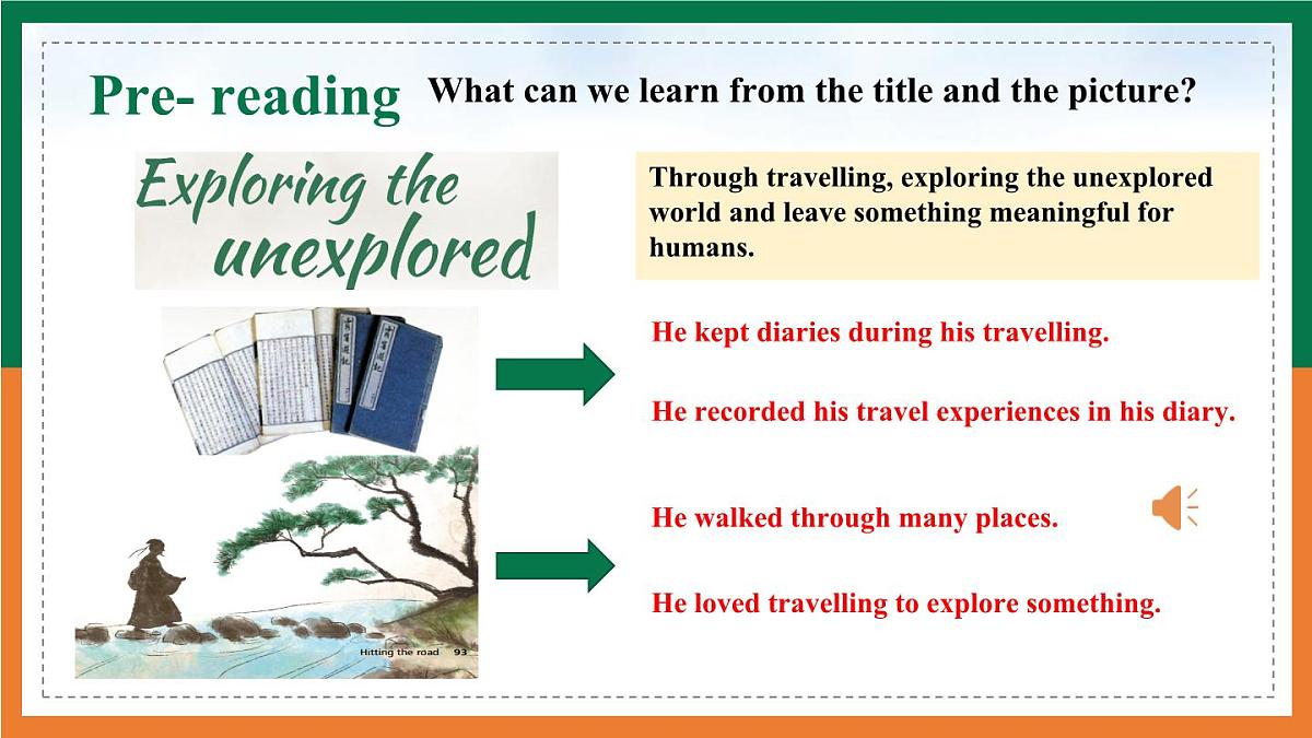 【公开课优质阅读写作课件】Unit 6 Hitting the road Reading for writing新教材2025外研版七下英语第6页