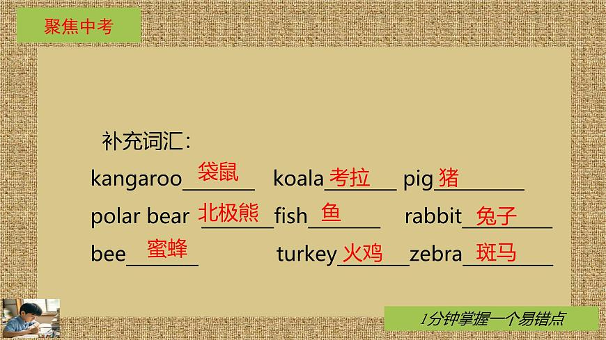 人教版英语七年级下册Unit1 Animal Friends知识点重难点课件PPT学案第3页