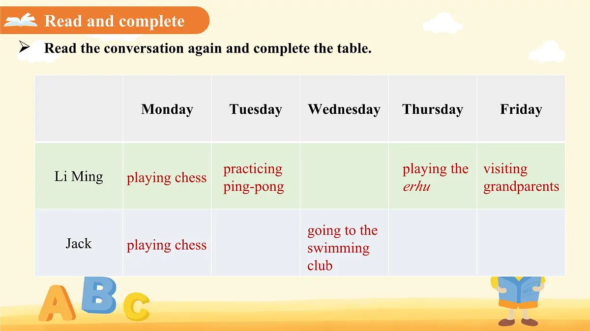 Unit 3 After-school activitie Lesson 1 课件 英语冀教版（2024）七年级下册第8页