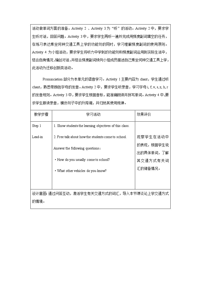 Unit3 第二课时  Function and Pronunciation （教案）仁爱科普版（2024）七年级上册第2页