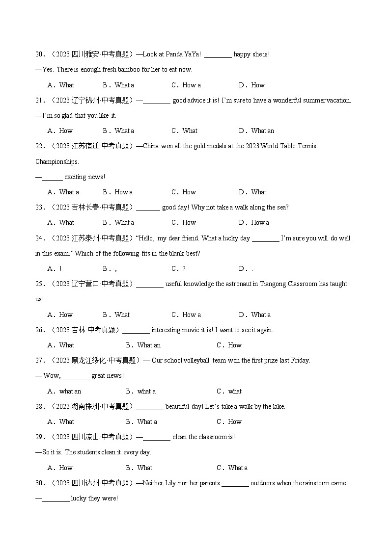 专题12 特殊句式（原卷版）第3页
