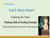 仁愛科普版（2024）七年級英語下冊課件  Unit 11 Thinking Skills & Reading Strategies