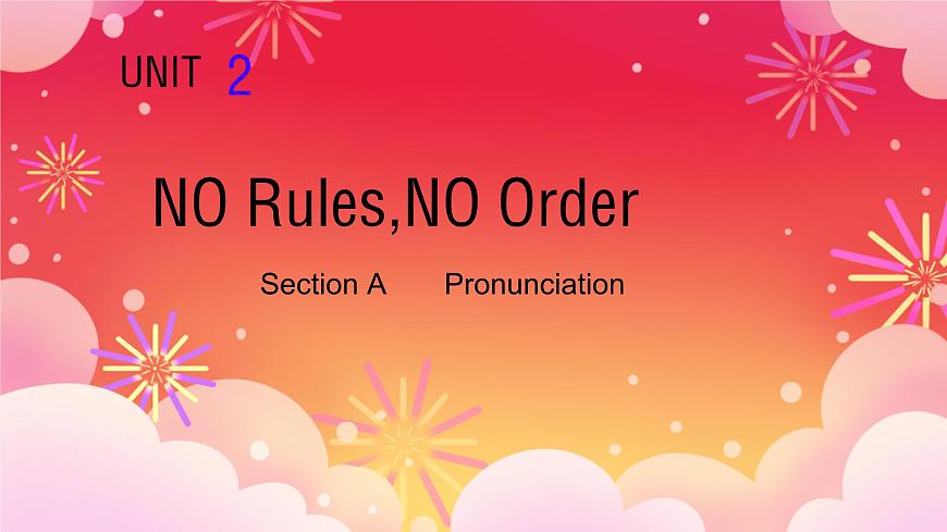 初中 英语 人教版（2024）七年级下册Unit 2   No Rules，No Order Section A 课件第1页