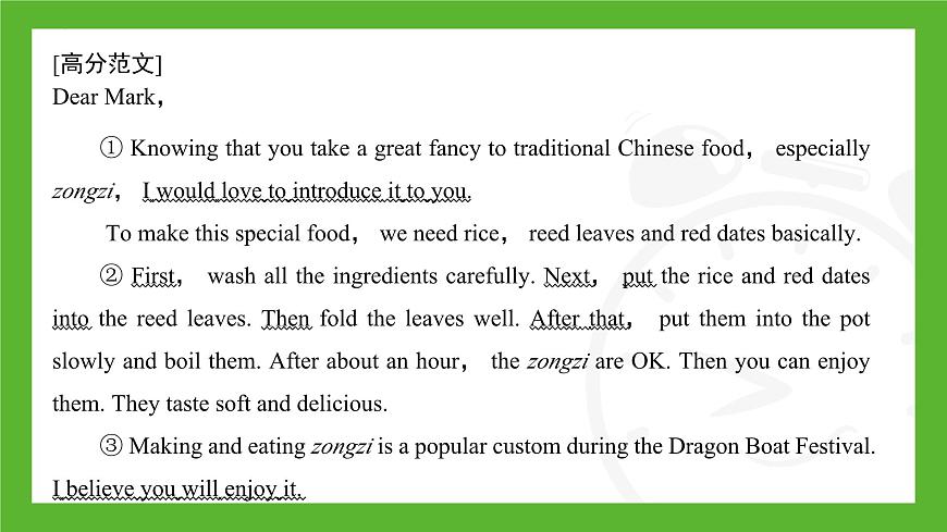 新外研版英语 七下Unit 3 写作专训 Presenting ideas课件第4页