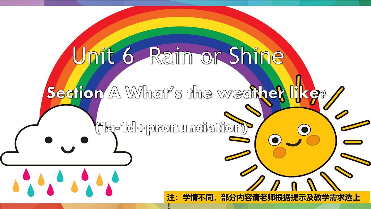 人教版2024七年级下册英语U6 课时1 Section A (1a-1d) pronunciation 课件第1页