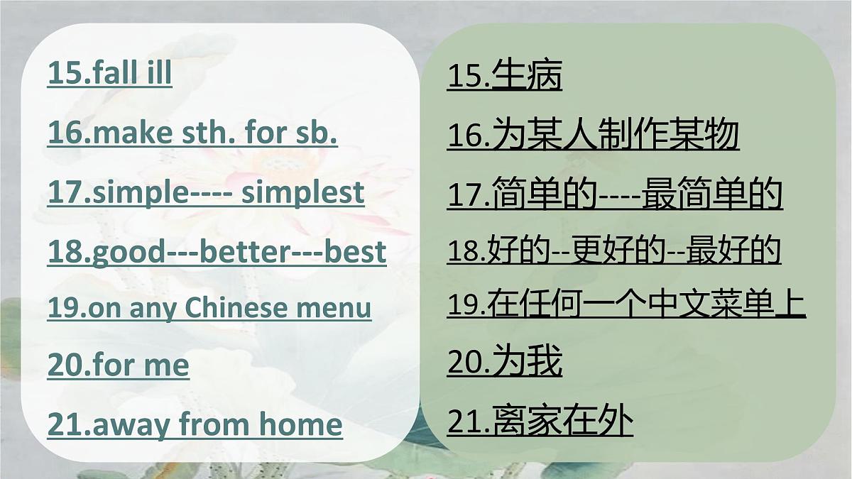 Unit 3 短语课件 外研版（2024）七年级英语下册第4页