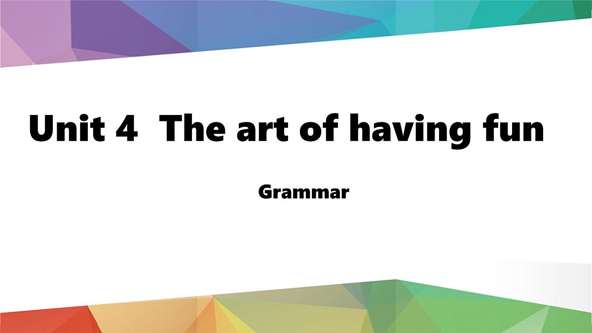 Unit4 Lesson 2 Grammar课件新外研版英语七下第1页