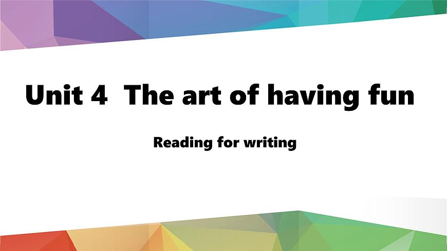 Unit4 Lesson4 Reading for writing课件新外研版英语七下第1页