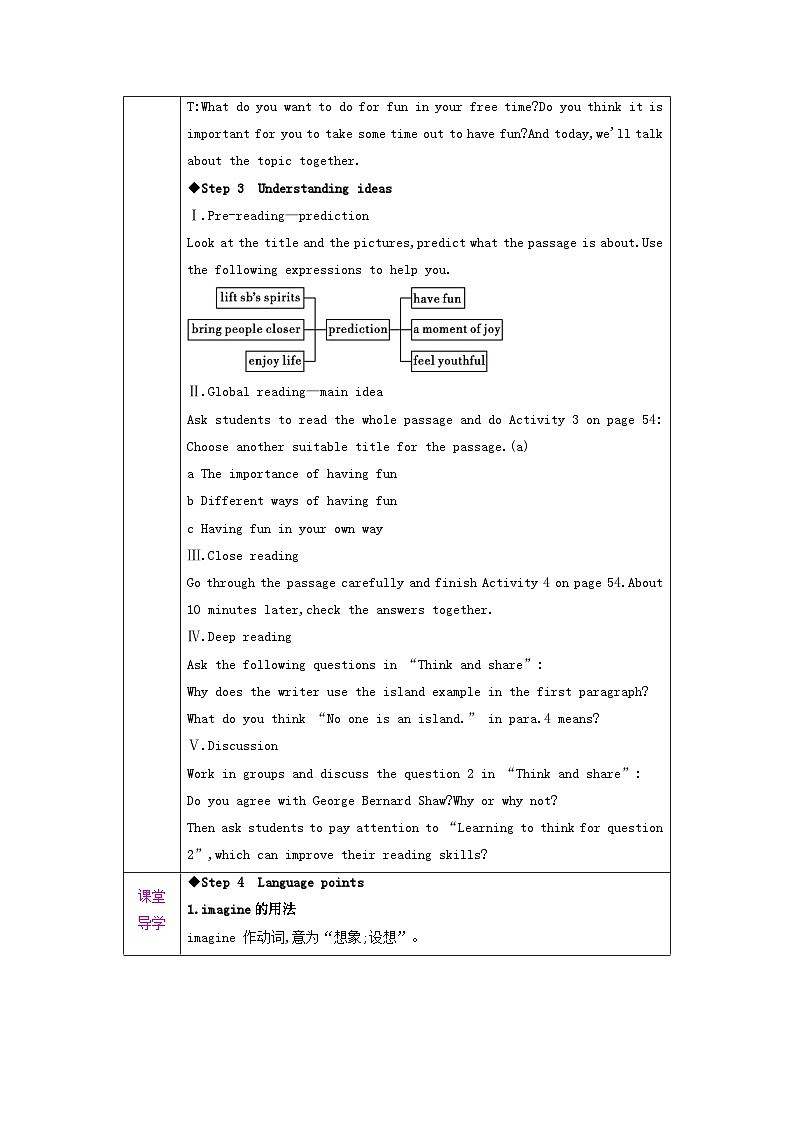 新外研版英语七下Unit4 第1课时Starting out-Understanding ideas教案第2页