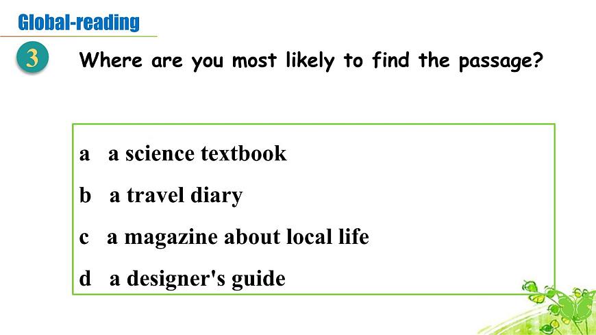 新外研版英语七下Unit5第1课时 Starting out-Understanding ideas课件第6页