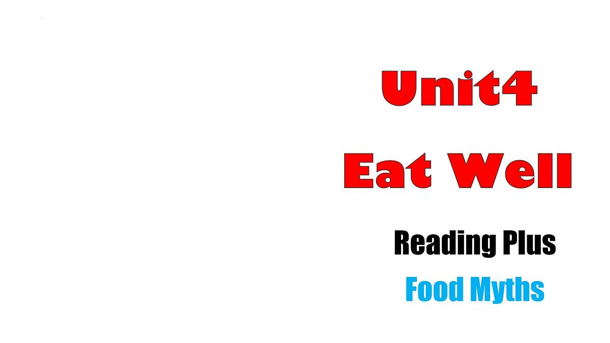 初中英语人教版（2024）七年级下册Unit 4 Eat Well Section B 课件第1页