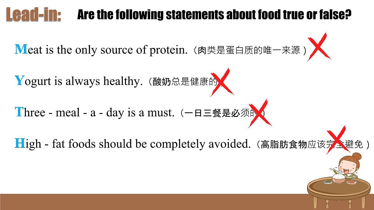初中英语人教版（2024）七年级下册Unit 4 Eat Well Section B 课件第3页