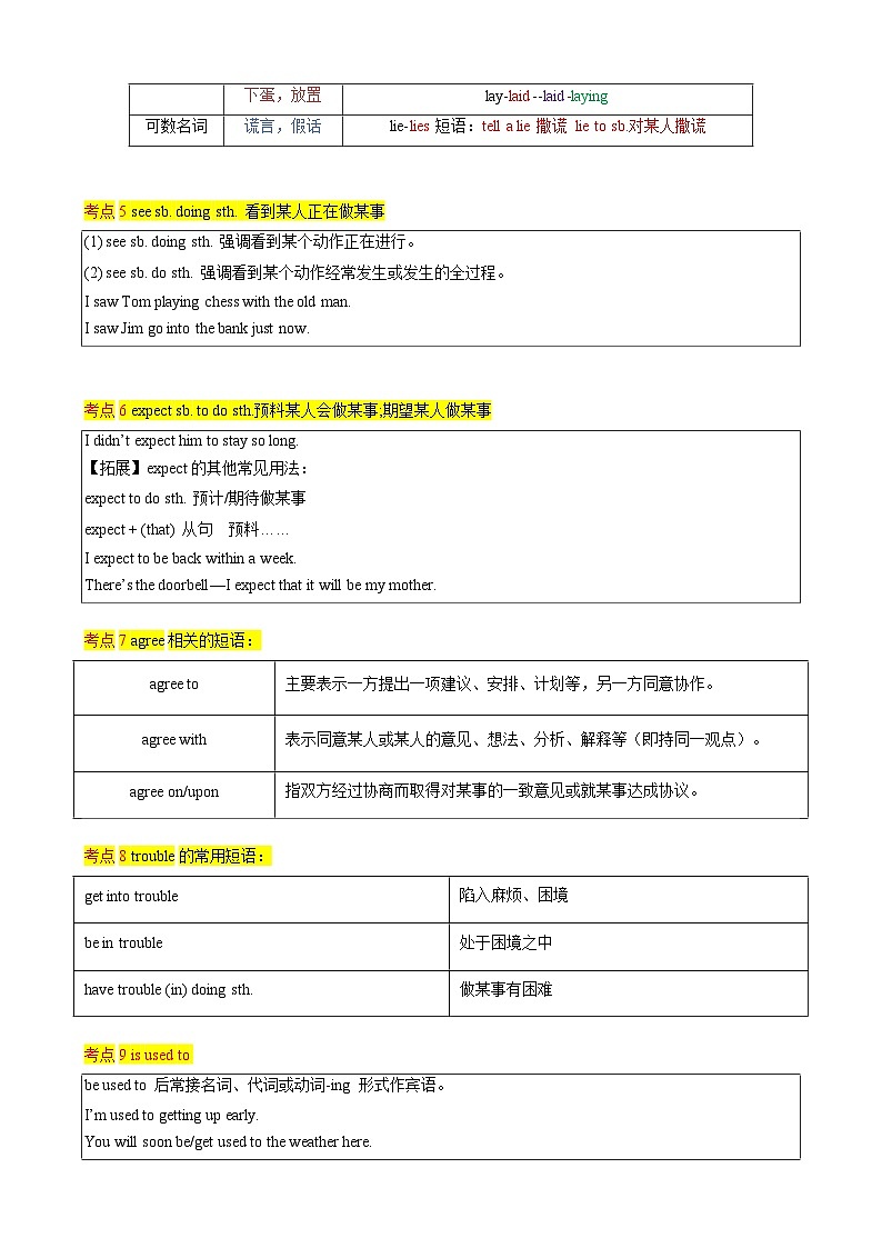 人教版八年级下册英语期中专题复习专题03 Unit1-5常考点和易错点 练习第2页