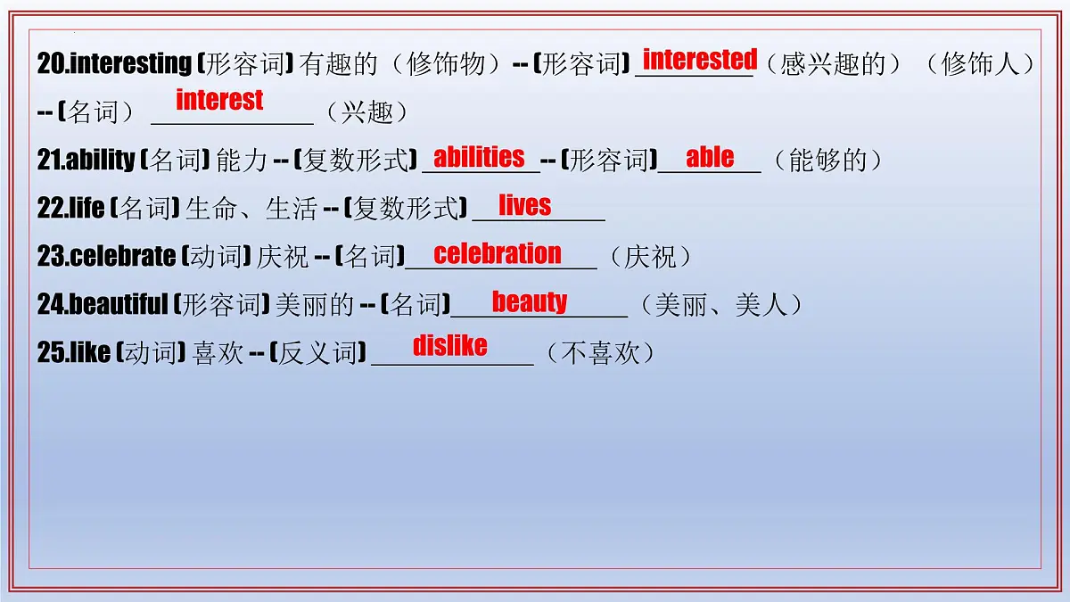 初中英语新人教版七年级下册期中考点讲解课件（Unit 1—Unit 2）（2025春）第8页