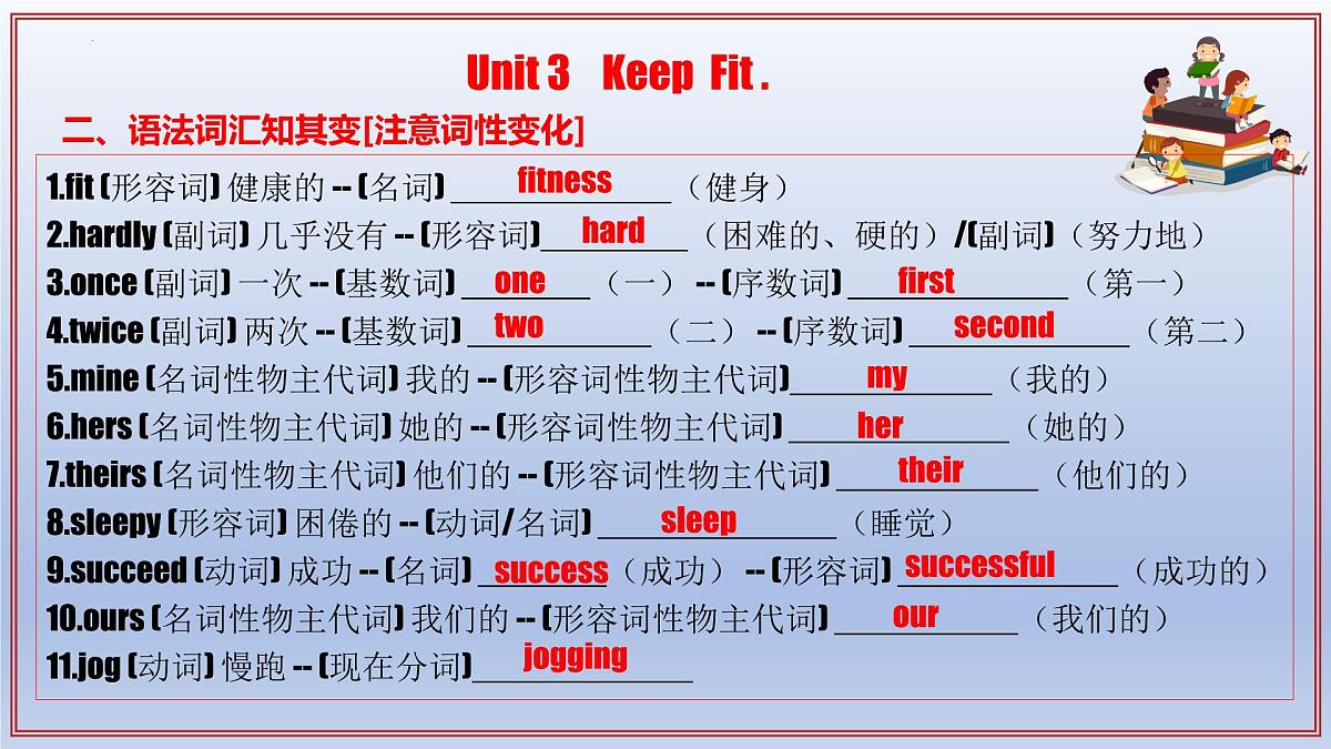 初中英语新人教版七年级下册期中考点讲解课件（Unit 3—Unit 4）（2025春）第5页