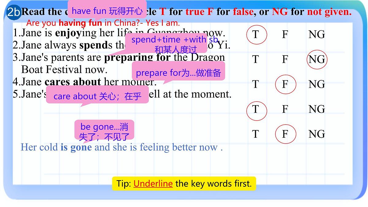 初中英语人教版（2024）七年级下册Unit 5 Here and now Section A 课件2第6页