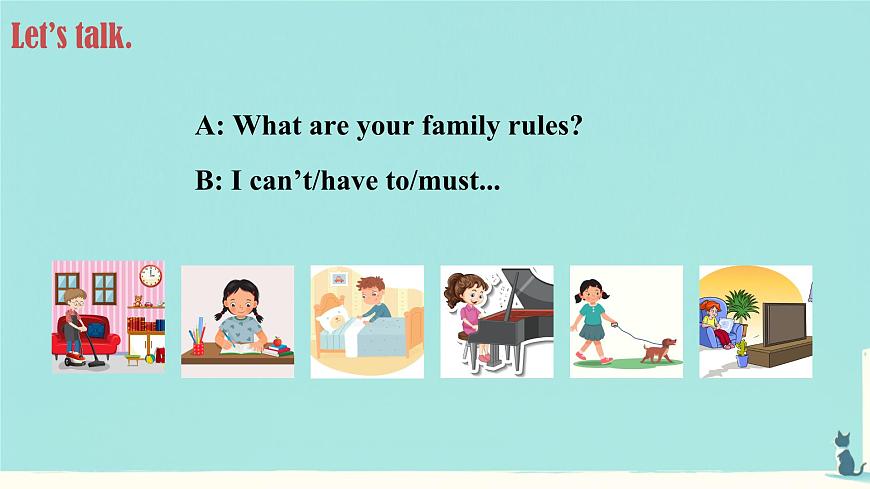 初中英语人教版（2024）七年级下册Unit 2   No Rules，No Order Section B 课件第3页