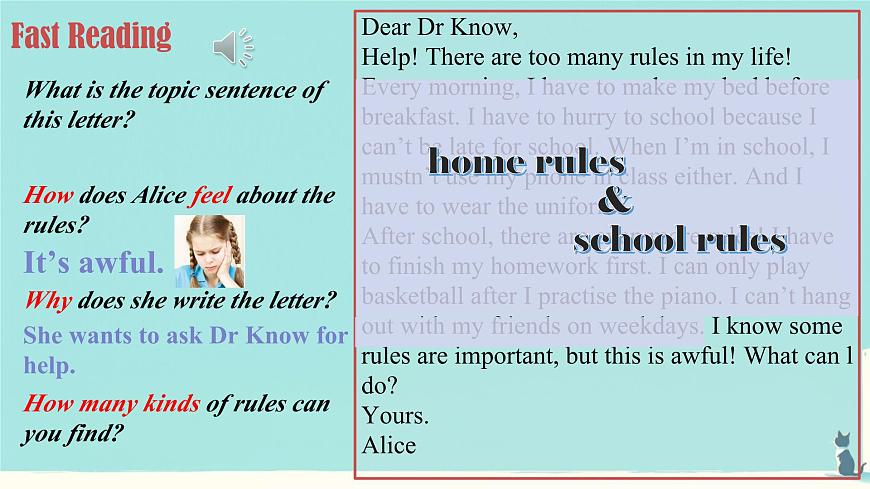 初中英语人教版（2024）七年级下册Unit 2   No Rules，No Order Section B 课件第8页