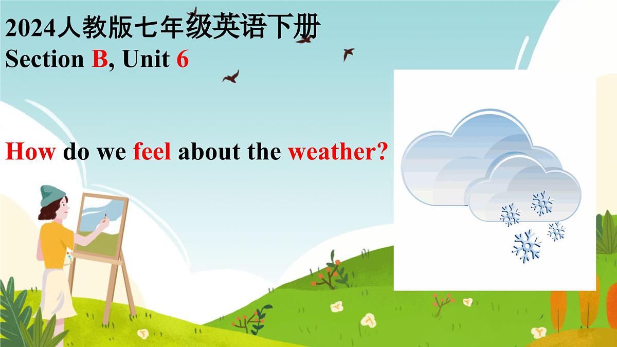 初中英语人教版（2024）七年级下册Unit 6 Rain or Shine Section B 课件第1页