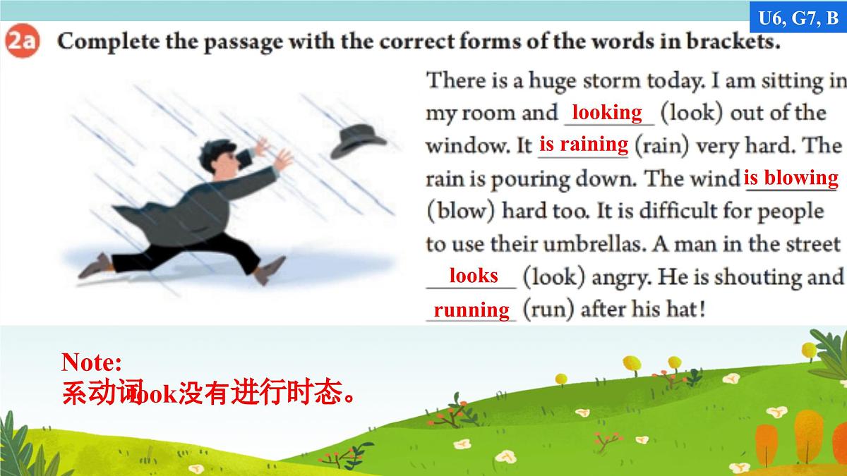 初中英语人教版（2024）七年级下册Unit 6 Rain or Shine Section B 课件第8页