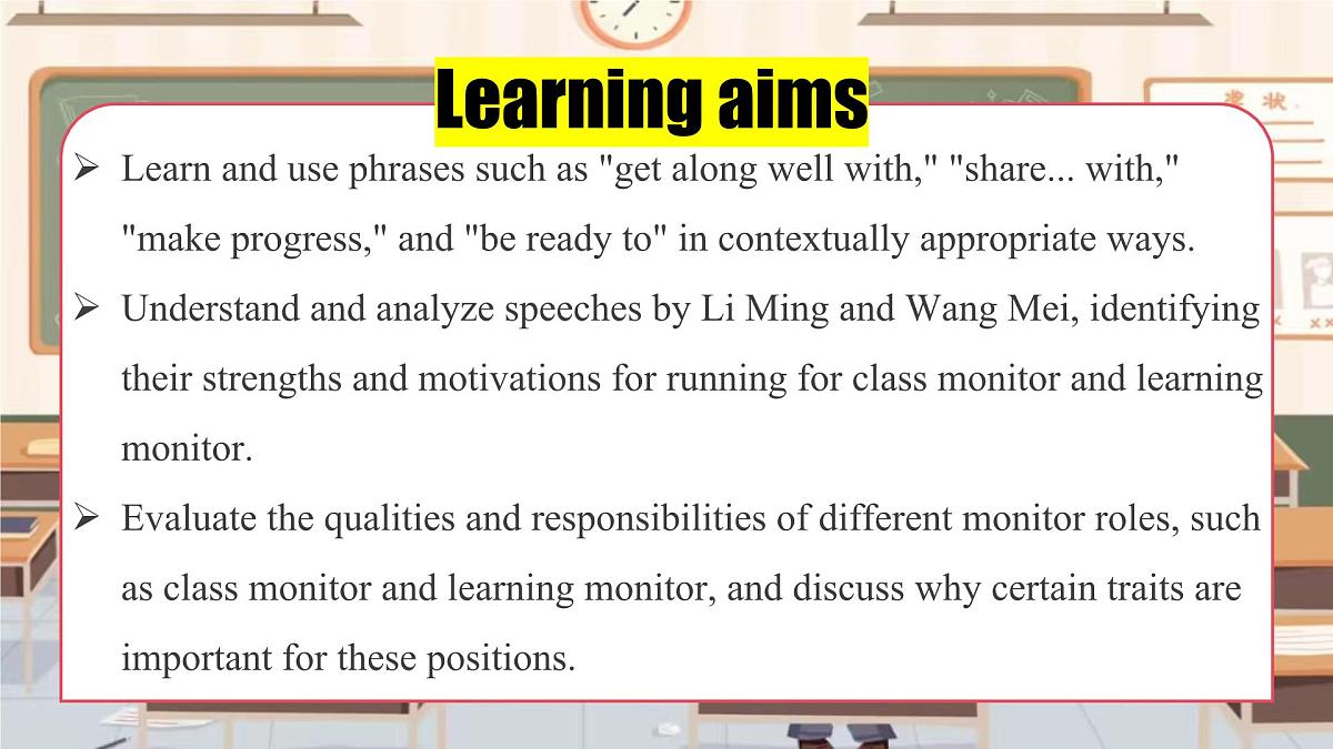 Unit 2 Lesson 4 Running for monitor 课件 2025学年七年级英语下册冀教版（2024）课件第2页