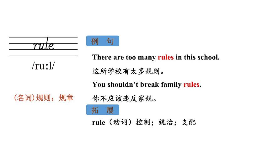 初中英语新人教版七年级下册Unit 2 Section A词汇详解教学课件2025春第3页