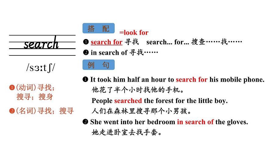 初中英语新人教版七年级下册Unit 8 Section B词汇详解教学课件2025春第3页