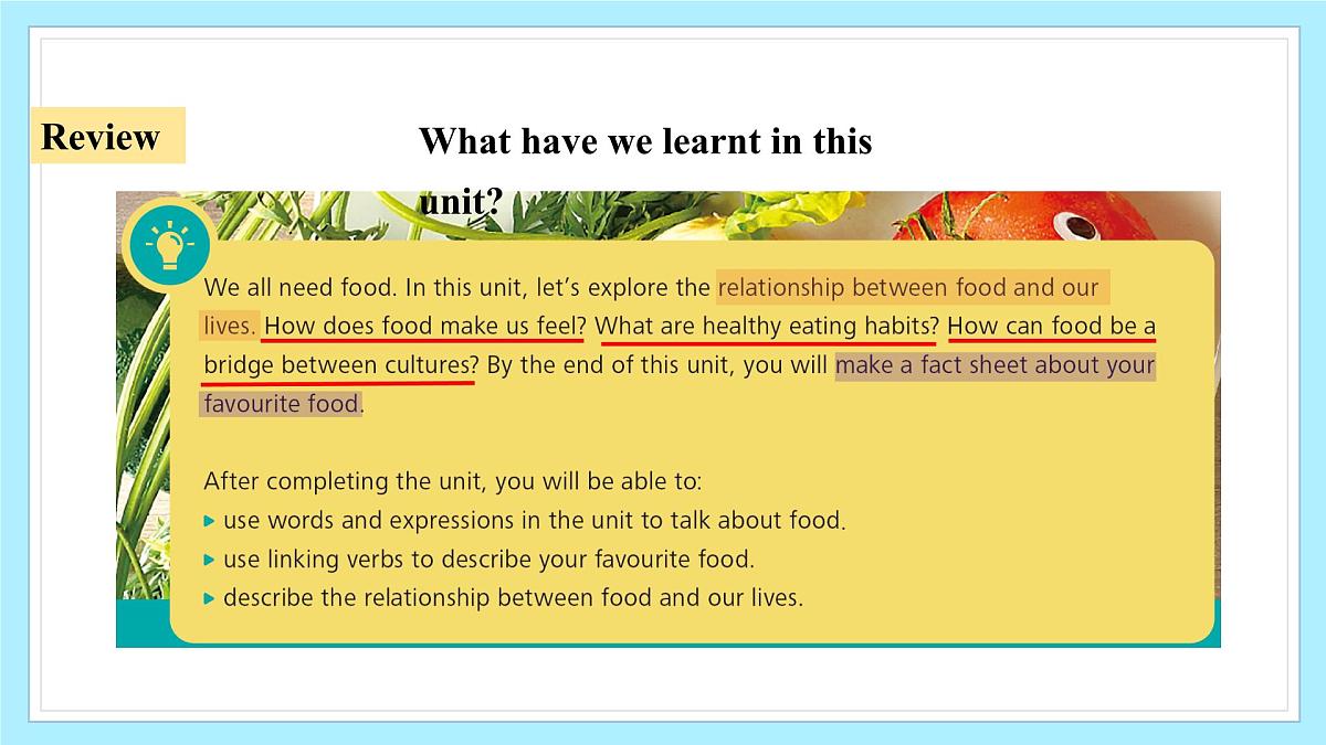 Unit 3 Food matters（第6课时）课件第2页