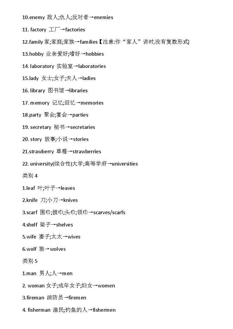 2025年中考英语词汇总复习学案第3页