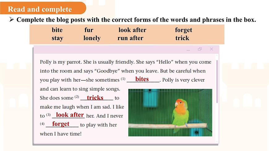 Unit 5 Animal friends（Reading 2）课件 英语译林版（2024）七年级下册第6页