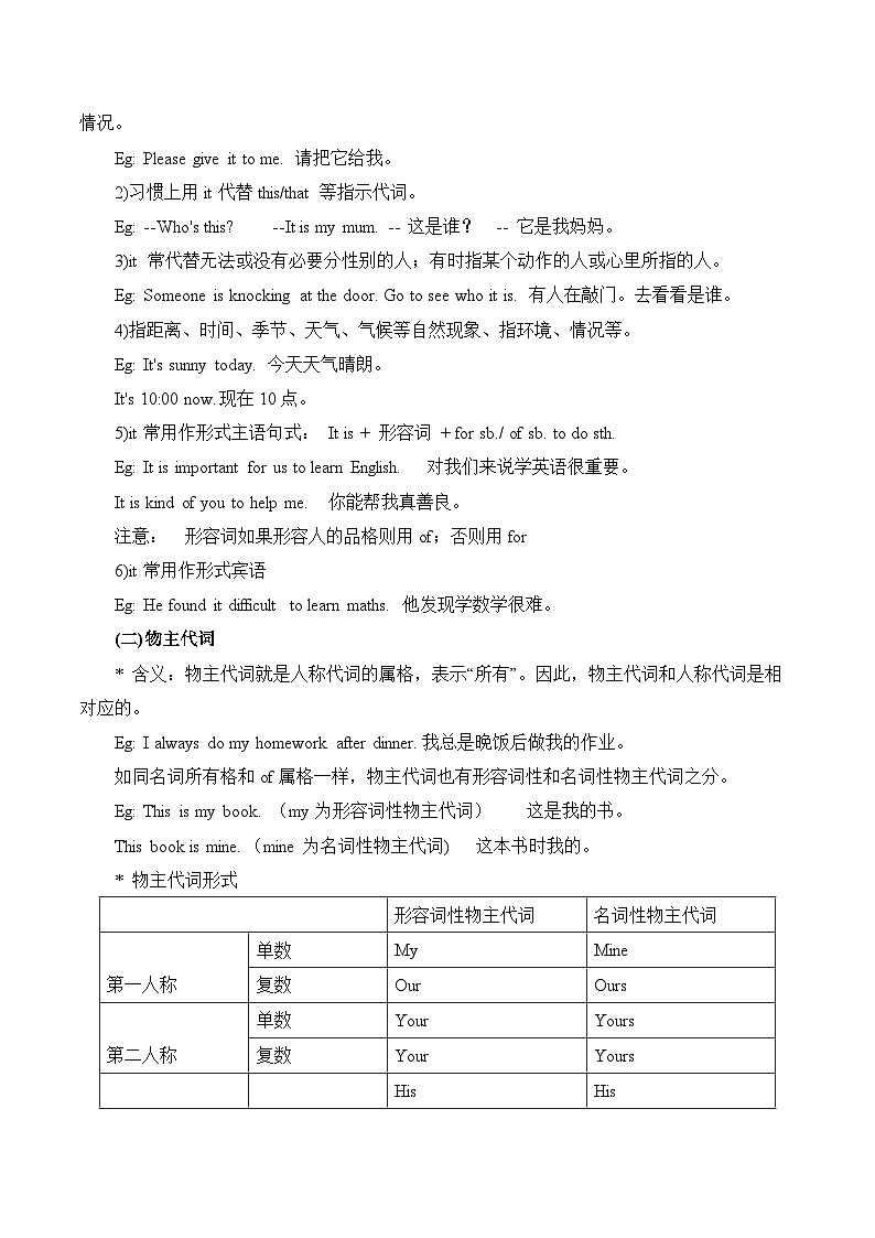 《Unit 1 A new start》考点讲义 外研版英语七年级上册第3页