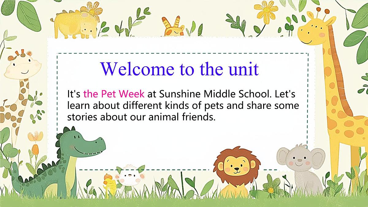 Unit 5 Animal friends 课件 2024-2025学年译林版（2024）七年级英语下册第4页