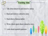 Unit 6 Detectives  Lesson 18 The Mystery Writer（課件）- 2024-2025學(xué)年八年級英語下冊（北師大版）
