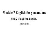 《Module 7 Unit 2 We all own English.》 課件外研版英語九年級下冊