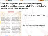 《Module 7 Unit 2 We all own English.》 課件外研版英語九年級下冊