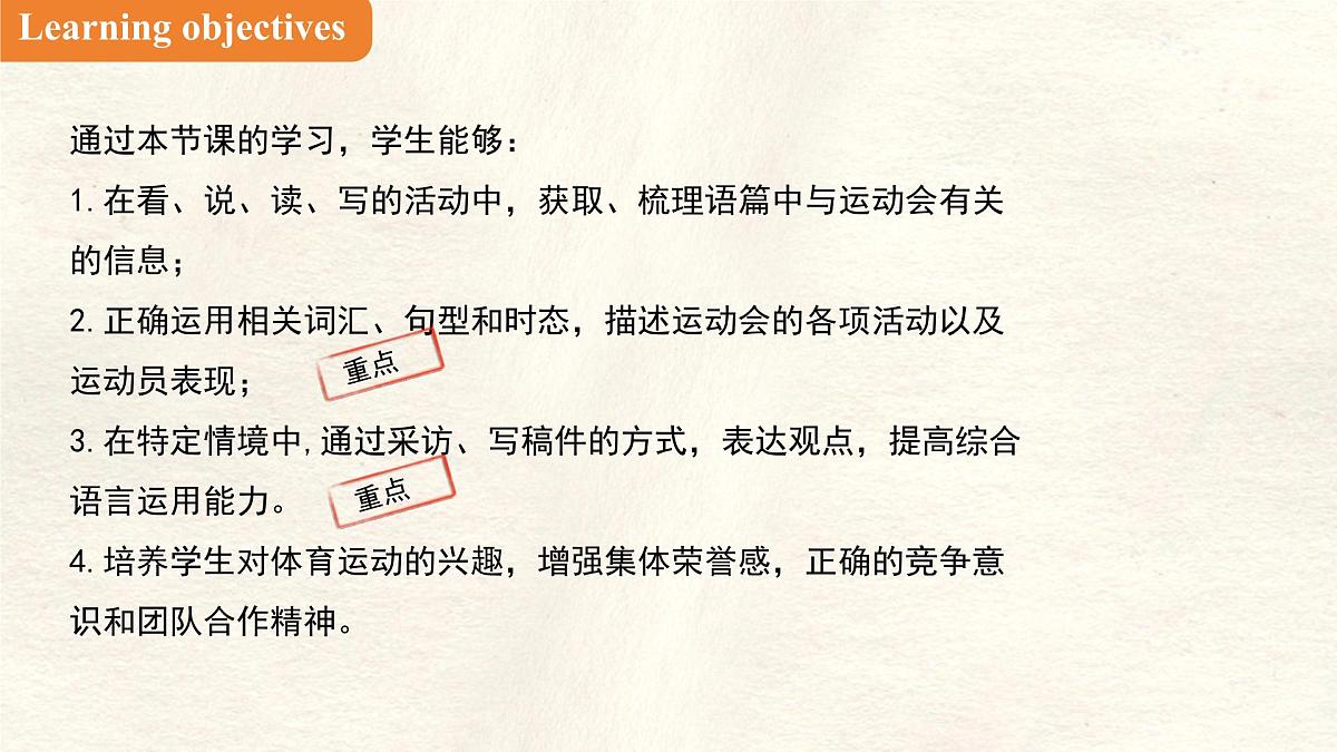 Unit 2 Lesson 2 A report about Sports Day 课件 英语冀教版（2024）七年级下册第2页