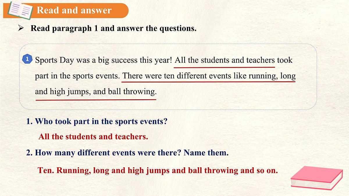 Unit 2 Lesson 2 A report about Sports Day 课件 英语冀教版（2024）七年级下册第7页