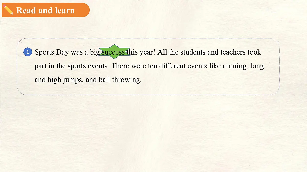 Unit 2 Lesson 2 A report about Sports Day 课件 英语冀教版（2024）七年级下册第8页
