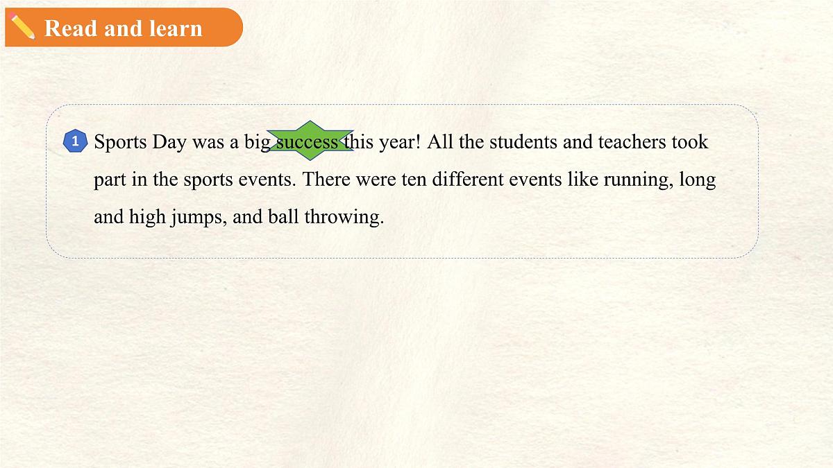 Unit 2 Lesson 2 A report about Sports Day 课件 英语冀教版（2024）七年级下册第8页