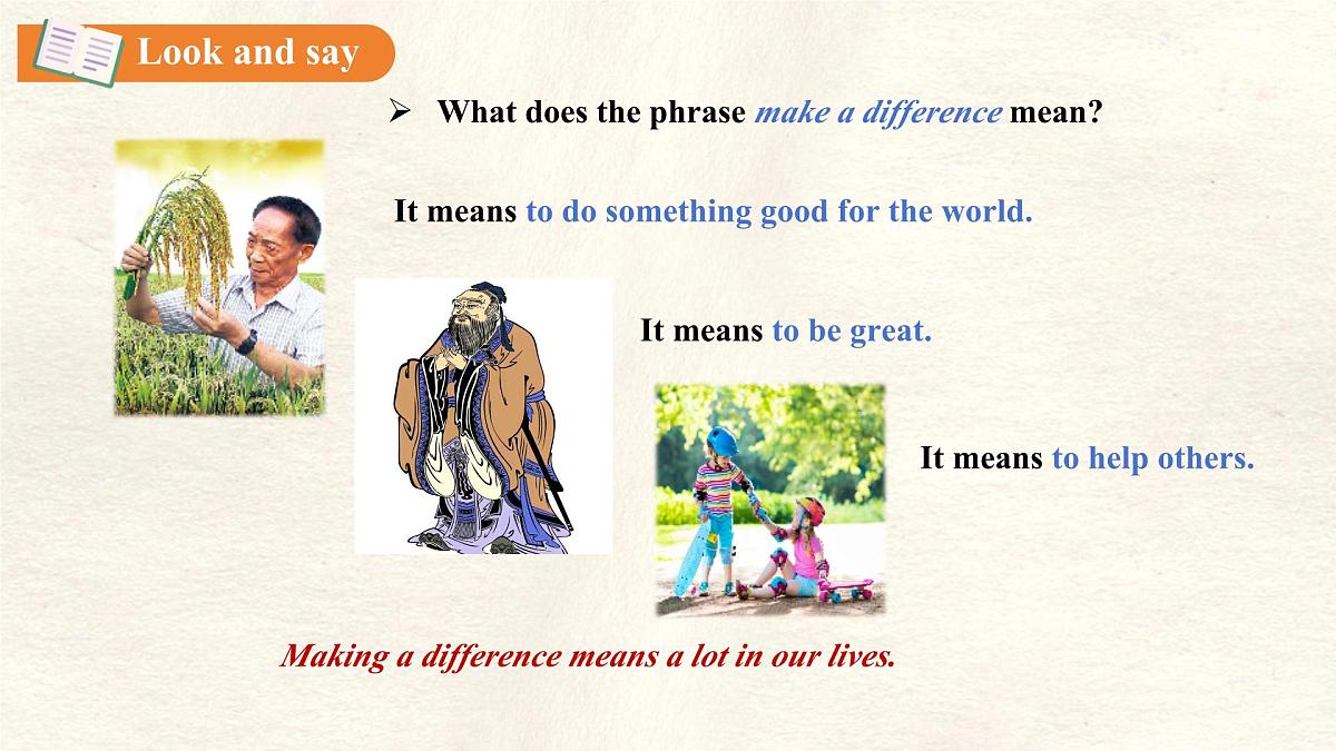 Unit 2 Lesson 3 Making a difference课件 英语冀教版（2024）七年级下册第3页