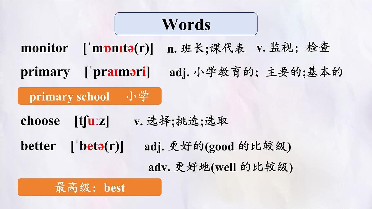 Unit 2 School life Lesson 4 Running for monitor 课件 英语冀教版（2024）七年级下册第2页