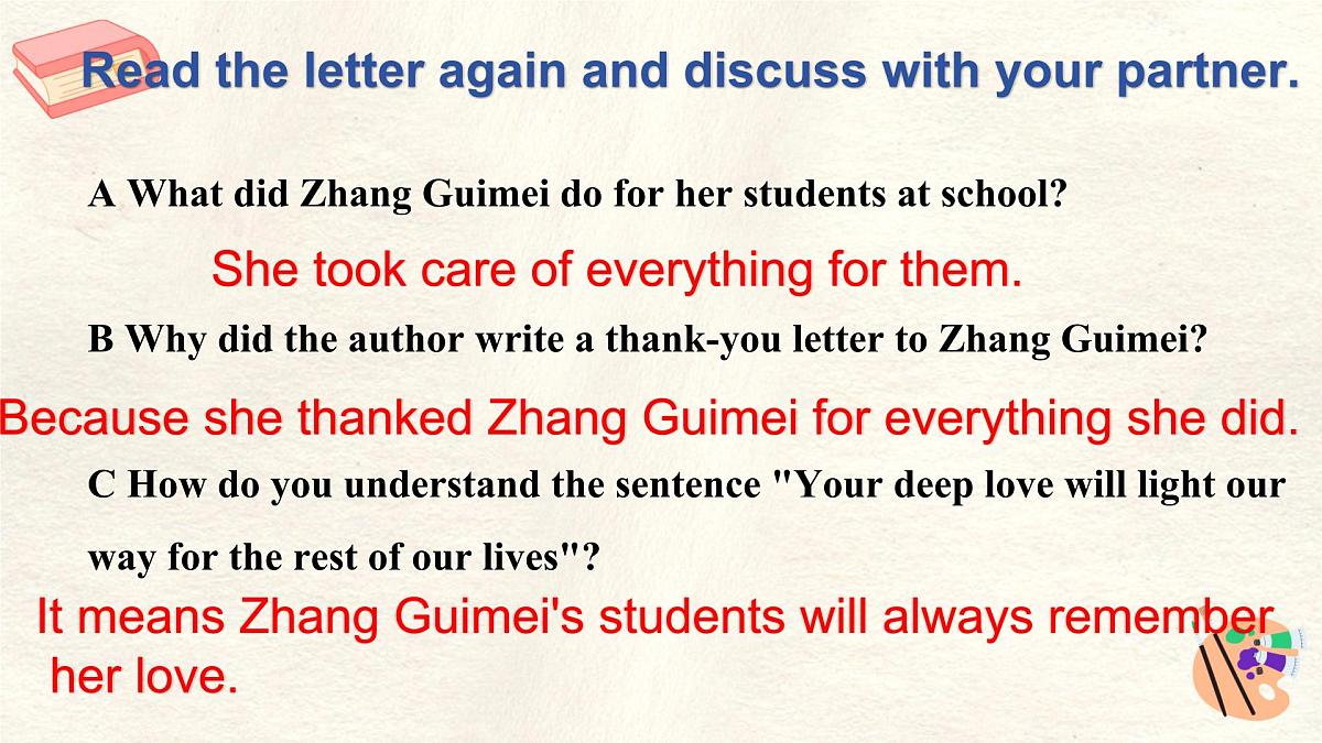 Unit 2Lesson 5 A thank-you letter 课件- 英语冀教版（2024）七年级下册第8页